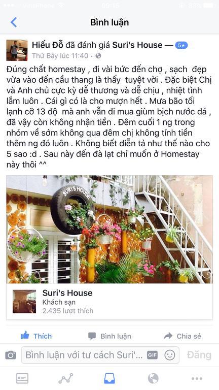 Suri'S House Homestay Далат Экстерьер фото